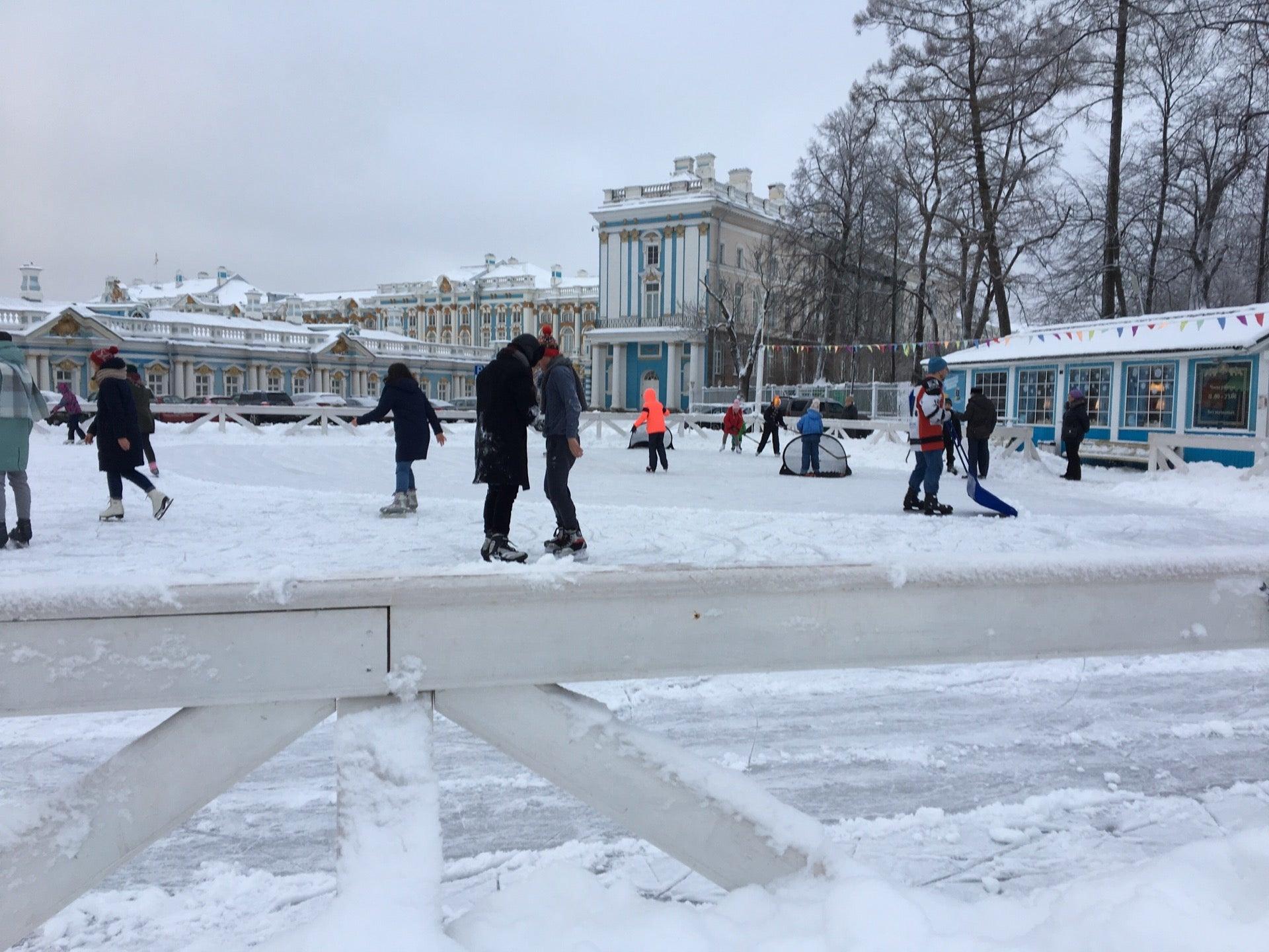 каток в парке 300 летия спб