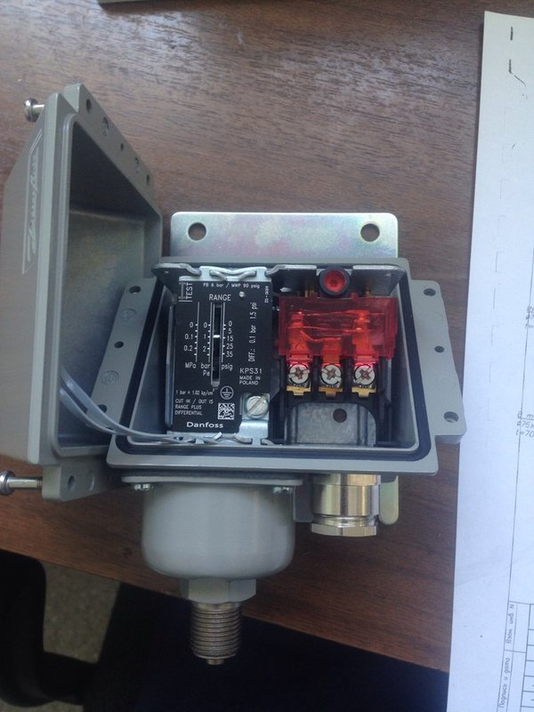 Реле давления данфосс схема