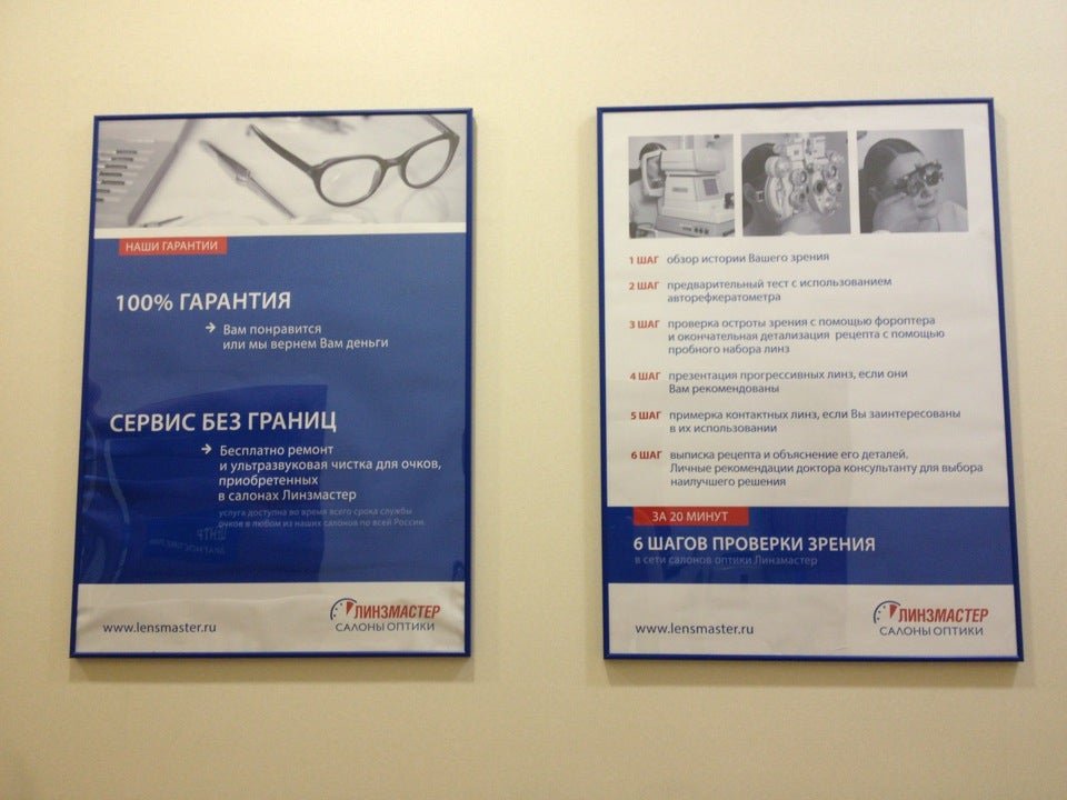 линзмастер сертификат