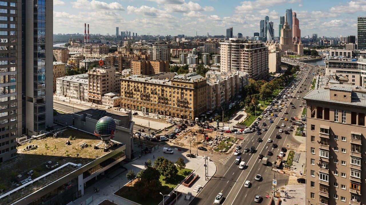 Панорама улиц москвы