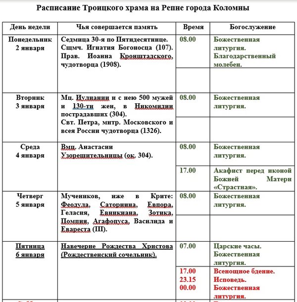 Служба в церкви на троицу во сколько. Расписание богослужений в храме.Троицка. Храмы старого Оскола расписание богослужений.