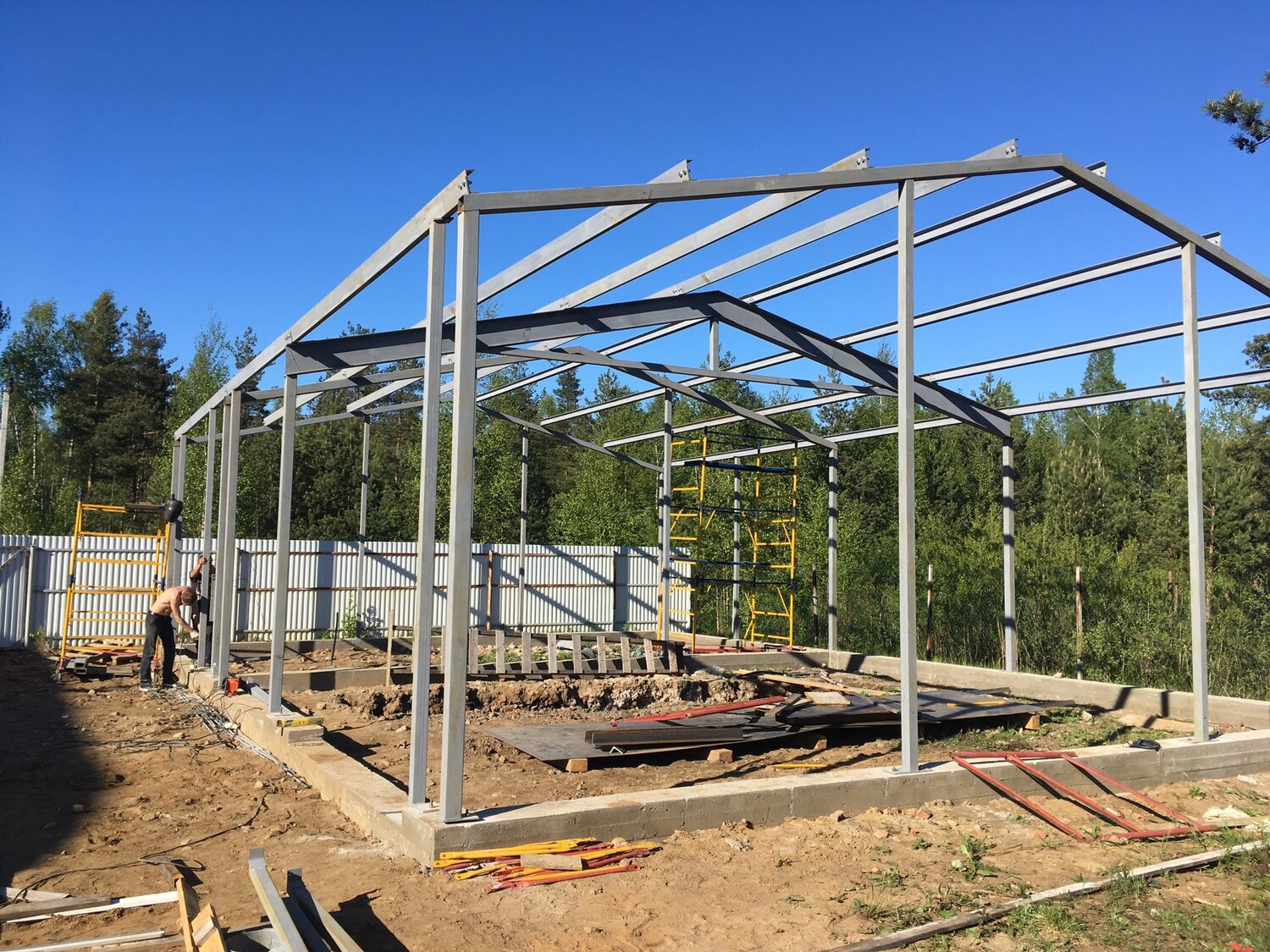 Ангар без фундамента проект