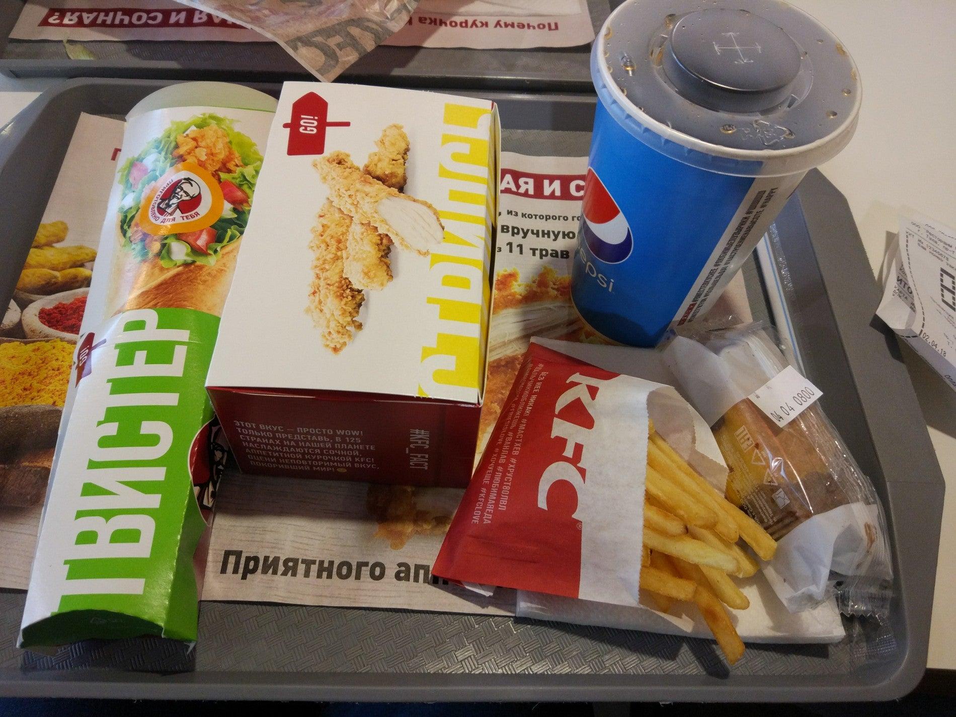 Rostic s еда. 5 За двести. Ростикс на Ленинском проспекте.