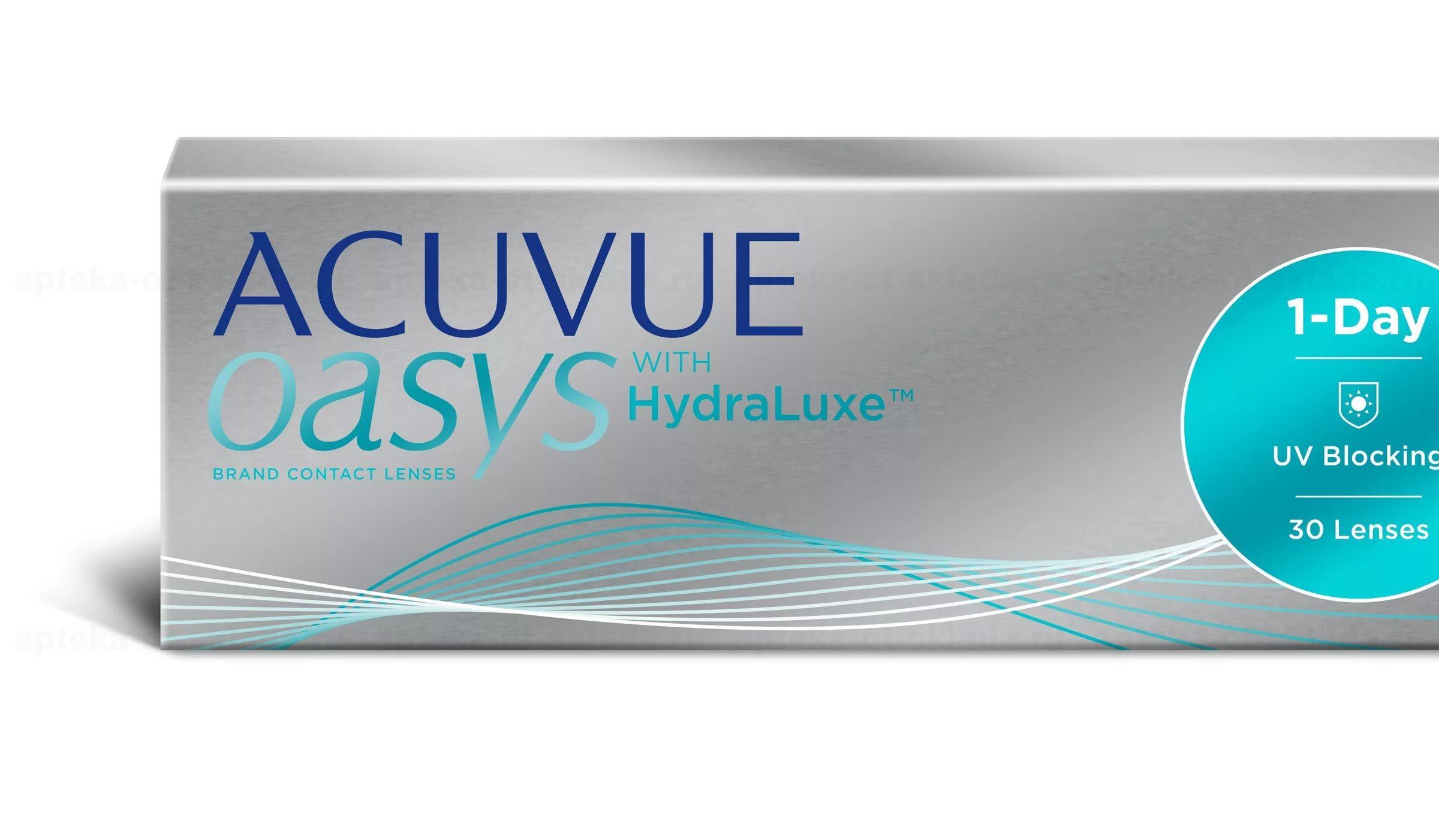 Day we contact. Acuvue Oasys 1-Day. Acuvue Oasys 1-Day with Hydraluxe for Astigmatism. Acuvue Oasys 1-Day with Hydraluxe, 30 шт. Линзы Acuvue Oasys Hydraluxe.