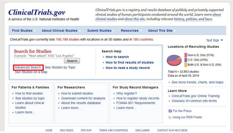 Gov home. Clinicaltrials. Clinicaltrials.gov. Https://www.clinicaltrials.gov/.