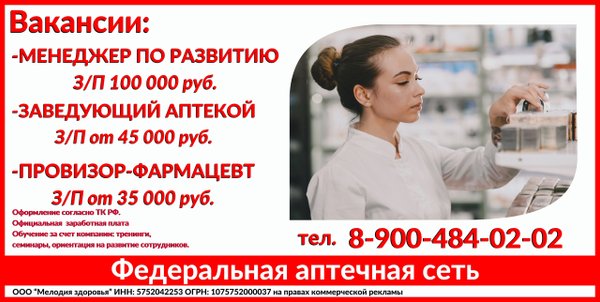 Орел аптеки вакансии