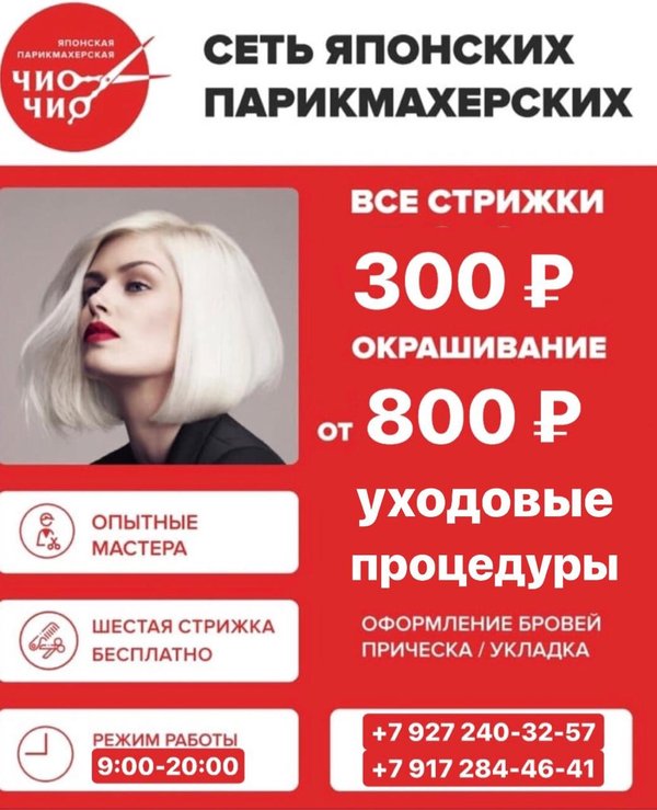 Стрижка 300 рублей академическая