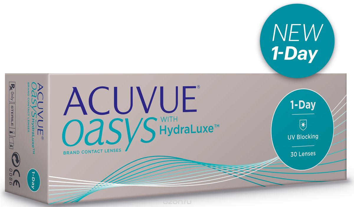 Линзы 1. Линзы Acuvue Oasys 1-Day. Acuvue Oasys 1-Day 30 BC:8,5. Линзы Acuvue with Hydraluxe 30 шт. Acuvue Oasys 1-Day with Hydraluxe 30 линз.