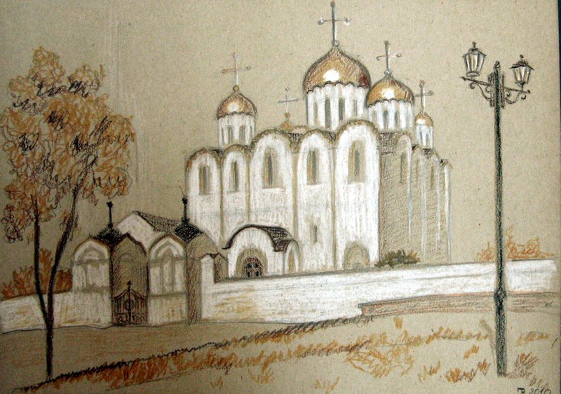 Рисунок город владимир детский