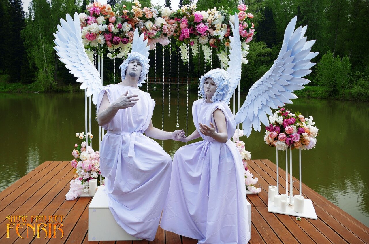 Живые статуи на свадьбу
