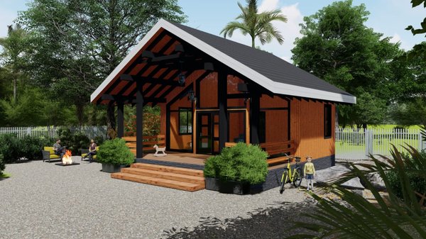 Нарисовали проект дома 142 м.кв одноэтажный 3 спальни 10 на 13 с террасами СК Но